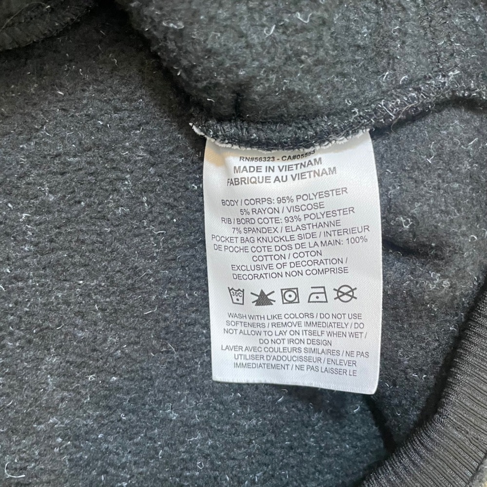 Nike Women's Size Small Black Speckled Fleece Mock Neck Pullover Sweatshirt - Picture 8 of 8